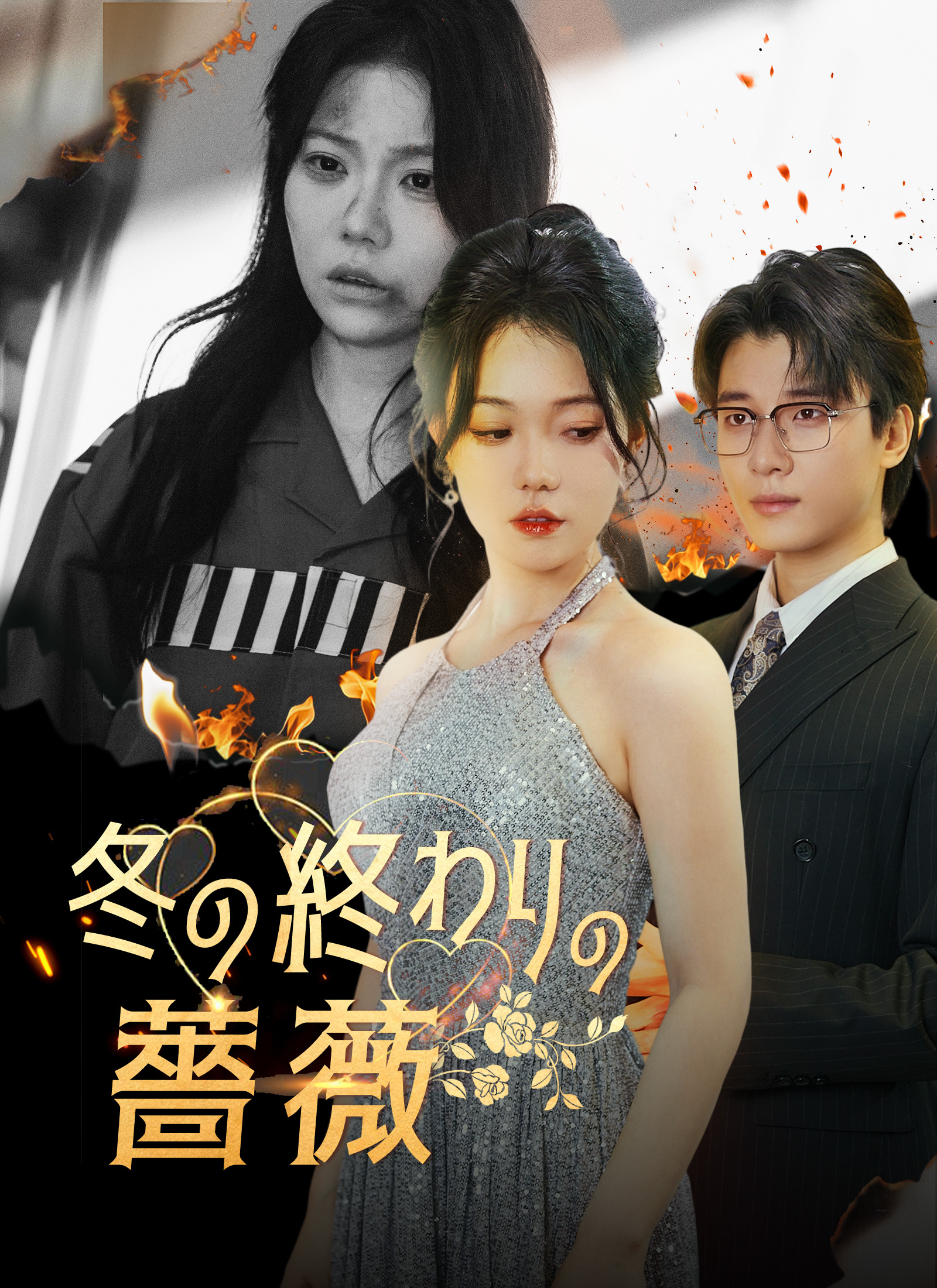 冬の終わりの薔薇